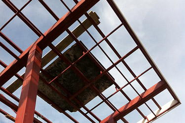 Placing of the roof base sheets